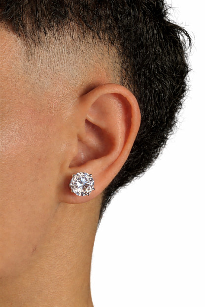 Moissanite VVS Earrings – Classic Stud