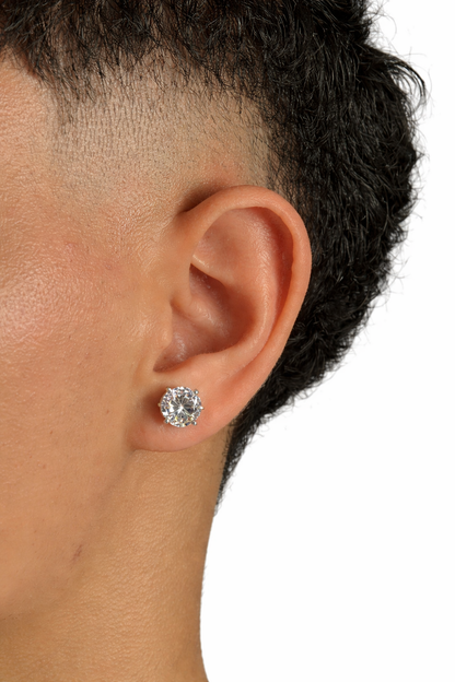 Moissanite VVS Earrings – Classic Stud