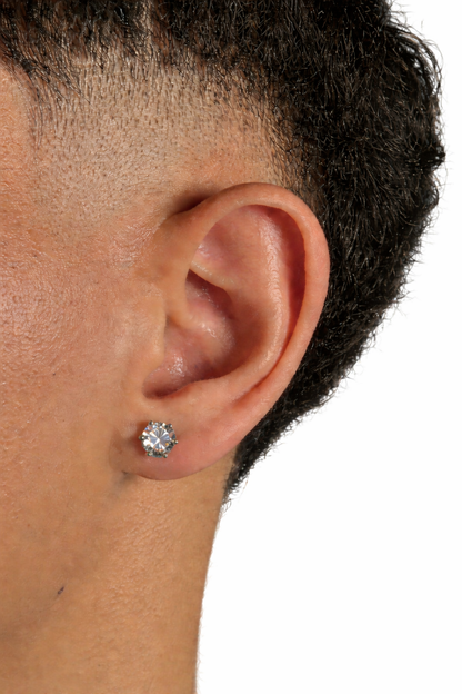 Moissanite VVS Earrings – Classic Stud