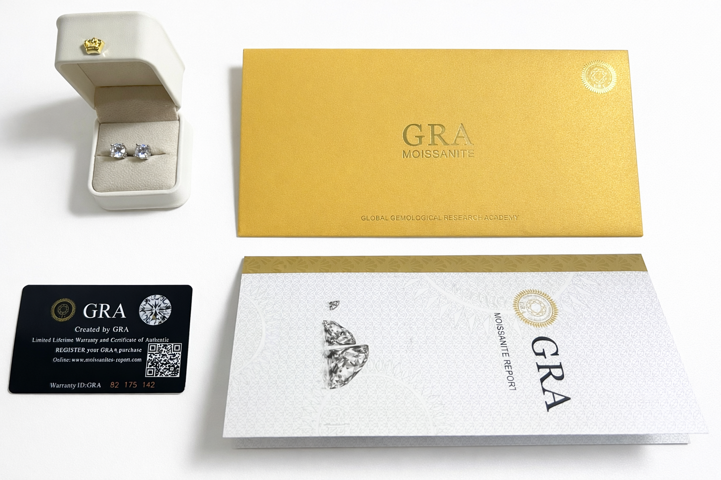 Kolczyki Moissanite VVS – Classic Stud